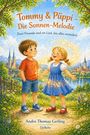 "Tommy & Püppi – Die Sonnen-Melodie. Zwei Freunde und ein Lied, das alles verändert." Zwei Kinder auf einem Pfad.