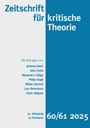 Johanna Bach: Zeitschrift für kritische Theorie / Zeitschrift fu¿r kritische Theorie, Heft 60/61, Buch