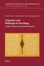 Buchtitel: "Linguistic and Philological Turcology". Bild eines alten Buches mit arabischer Schrift auf gelbem Papier.