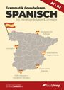 "Grammatik Grundwissen Spanisch, inkl. interaktiven Aufgaben & Lernvideos. Karte von Spanien mit spanischen Flaggen."