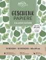 : Geschenkpapier-Buch Calming Nature | 100% Recyclingpapier, Buch