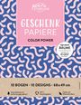 : Geschenkpapier-Buch Color Power | 100% Recyclingpapier, Buch