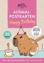 : Ausmal-Postkarten Happy Birthday, Buch