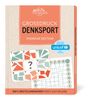 Großdruck Denksport, Premium Edition. Logo und Grafik mit Formenrätsel, unterstützt UNICEF mit 10 Cent.