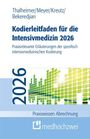 „Kodierleitfaden für die Intensivmedizin 2026“ steht groß in Blau auf Weiß, darunter ein Diagramm und „medhochzwei“-Logo.