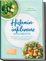 Histaminintoleranz Kochbuch. Rezepte für jeden Geschmack. Bilder von grüner Suppe und Salat mit gegrilltem Huhn.