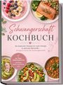 Schwangerschaft Kochbuch. Rezepte für Energie. Inkl. 30-Tage-Ernährungsplan. Illustrationen von Gerichten auf rosa Hintergrund.