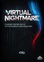"VIRTUAL NIGHTMARE. Zwischen Internet-Horror, Darknet & Social-Media-Abgründen. KYO. Logo unten rechts. Blaue und rote Strähnen."