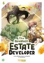 "6, The Greatest Estate Developer, Original: BK Moon, Adaption: Lee Hyunmin, Art: Kim Hyunsoo." Zwei Figuren, einer grün und muskulös.