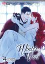 "Papertoons", "Winter Wolf", "Artwork: soonmu", "Story: cheong yong", "Original: RubyChe". Illustration: Paar in Umarmung.