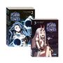 "Advanced Player of the Tutorial Tower," Vol. 2 und 3, Figuren mit blauen Blitzen und Hörnern, Cover-Illustrationen.