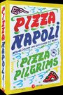 "Pizza Napoli" steht in großen roten Buchstaben. Darunter "Originalrezepte und Geschichten aus Neapel." Verspielte Illustrationen.