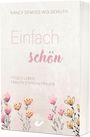 "Einfach schön", "Titus 2 Leben: Frauen stärken Frauen". Florale Illustration in sanften Farben.