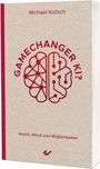 "GAMECHANGER KI? Macht, Moral und Möglichkeiten." Illustration eines Gehirns in zwei Hälften. Autor: Michael Kotsch.