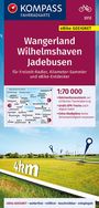 : KOMPASS Fahrradkarte 3312 Wangerland, Wilhelmshaven, Jadebusen 1:70.000, Div.