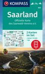 : KOMPASS Wanderkarten-Set 825 Saarland, Offizielle Karte des Saarwald-Vereins e.V. (2 Karten) 1:50.000, KRT