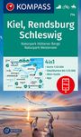 : KOMPASS Wanderkarte 714 Kiel, Rendsburg, Schleswig 1:50.000, Div.