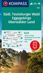 : KOMPASS Wanderkarte 844 Südlicher Teutoburger Wald - Eggegebirge - Oberwälder Land 1:50.000, KRT