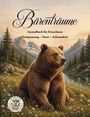 "Bärenträume. Ausmalbuch für Erwachsene. Entspannung – Natur – Achtsamkeit." Ein Bär sitzt vor einer Berglandschaft.