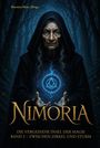 "Thorsten Meier (Hrsg.), Nimoria, Die vergessene Insel der Magie, Band 2 – Zwischen Zirkel und Sturm. Alte Person im Umhang."