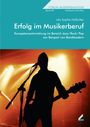 Text: "Erfolg im Musikerberuf", "Kompetenzentwicklung im Bereich Jazz/Rock/Pop am Beispiel von Bandleadern". Silhouette eines Musikers.