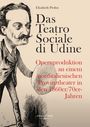 Text: "Elisabeth Probst, Das Teatro Sociale di Udine, Opernproduktion an einem norditalienischen Provinztheater in den 1860er/70er-Jahren." Illustration: Ein Mann mit Schnurrbart in historischer Kleidung.
