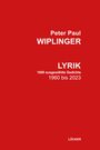 Peter Paul Wiplinger: Lyrik, Buch