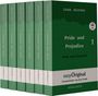 Jane Austen: Pride and Prejudice / Stolz und Vorurteil - 6 Teile Softcover (mit kostenlosem Audio-Download-Link), Buch