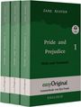 Jane Austen: Pride and Prejudice / Stolz und Vorurteil - Teile 1-3 Softcover (Buch + 3 MP3 Audio-CD) - Lesemethode von Ilya Frank - Zweisprachige Ausgabe Englisch-Deutsch, Buch