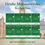 Jane Austen: Große Meisterwerke Kollektion Hardcover (Bücher +8 MP3 Audio-CDs) - Lesemethode von Ilya Frank - Zweisprachige Ausgabe Englisch-Deutsch (mit kostenlosem Audio-Download-Link), Buch