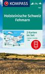 : KOMPASS Wanderkarten-Set 740 Holsteinische Schweiz, Fehmarn (2 Karten) 1:40.000, Div.