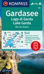 : KOMPASS Wanderkarte 102 Gardasee, Lago di Garda, Lake Garda, Monte Baldo 1:50.000, KRT