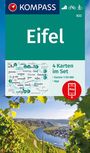 : KOMPASS Wanderkarten-Set 833 Eifel (4 Karten) 1:50.000, KRT