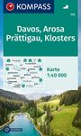 : KOMPASS Wanderkarte 113 Davos, Arosa, Prättigau, Klosters 1:40.000, KRT