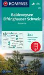 : KOMPASS Wanderkarte 493 Baldeneysee, Elfringhauser Schweiz, Wuppertal 1:25.000, KRT