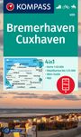 KOMPASS Wanderkarte 400 Bremerhaven-Cuxhaven 1:50.000, KRT
