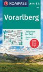KOMPASS Wanderkarten-Set 292 Vorarlberg (2 Karten) 1:50.000, KRT