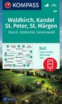 : KOMPASS Wanderkarte 884 Waldkirch, Kandel, St.Peter, St. Märgen 1:25.000, KRT