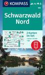 : KOMPASS Wanderkarten-Set 886 Schwarzwald Nord (2 Karten) 1:50.000, KRT
