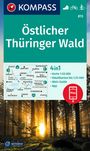 : KOMPASS Wanderkarte 813 Östlicher Thüringer Wald 1:50.000, KRT