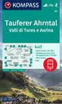 : KOMPASS Wanderkarte 82 Tauferer Ahrntal, Valle di Tures e Aurina 1:50.000, KRT