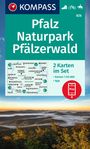 : KOMPASS Wanderkarten-Set 826 Pfalz, Naturpark Pfälzerwald (2 Karten) 1:50.000, KRT