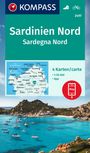 : KOMPASS Wanderkarten-Set 2497 Sardinien Nord / Sardegna Nord (4 Karten) 1:50.000, KRT