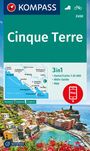 : KOMPASS Wanderkarte 2450 Cinque Terre 1:35.000, KRT