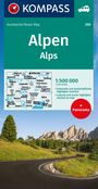 : KOMPASS Autokarte Alpen, Alps, Alpi, Alpes 1:500.000, KRT