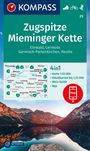 : KOMPASS Wanderkarte 25 Zugspitze, Mieminger Kette, Ehrwald, Lermoos, Garmisch-Partenkirchen, Reutte 1:50.000, KRT
