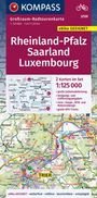 : KOMPASS Großraum-Radtourenkarte 3709 Rheinland-Pfalz, Saarland, Luxembourg 1:125.000, KRT