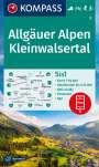 : KOMPASS Wanderkarte 3 Allgäuer Alpen, Kleinwalsertal 1:50.000, KRT