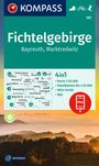 : KOMPASS Wanderkarte 191 Fichtelgebirge, Bayreuth, Marktredwitz 1:50.000, KRT