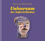 Text: "Manfred und Monika Pawlik - Universum der Außerirdischen". Abbildung eines alienartigen Keramik-Kopfes auf lila Hintergrund.